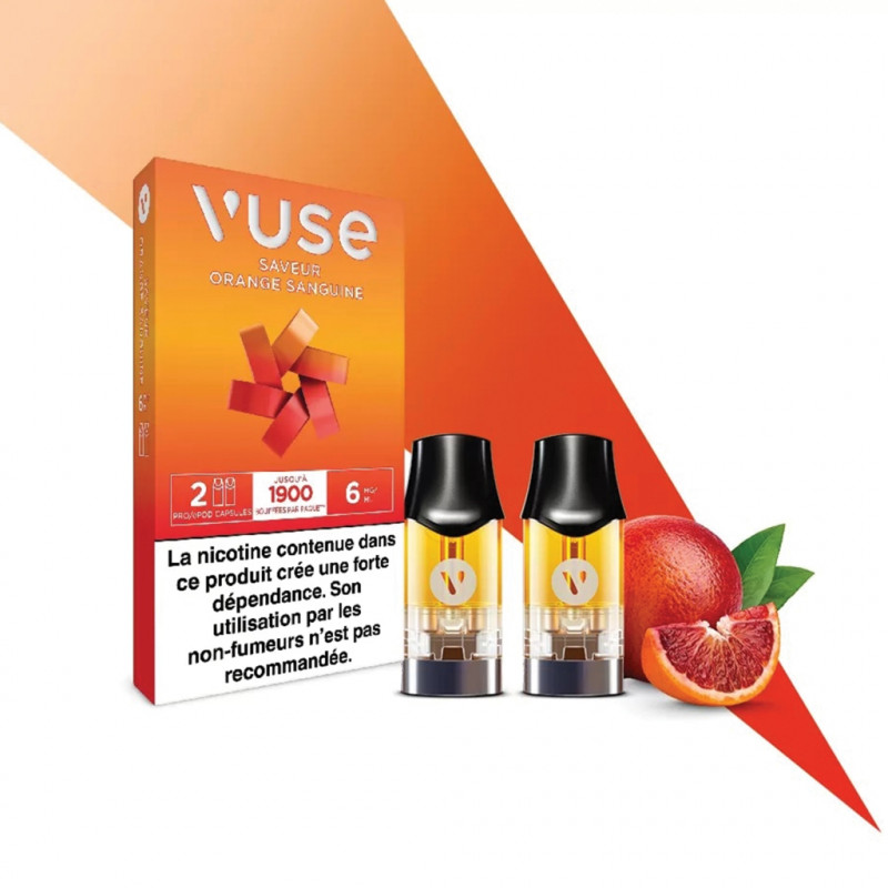 Capsule Epod Saveur Orange Sanguine Vuse