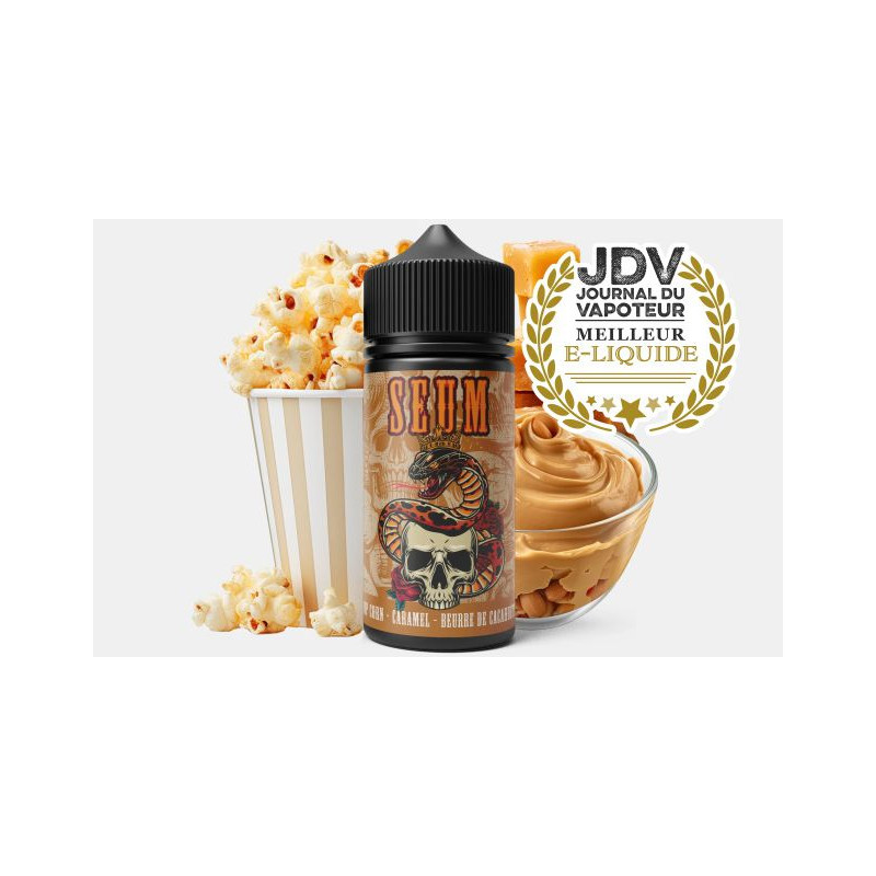 Pop corn-Caramel-Beurre de cacahuète 50ml - Seum 