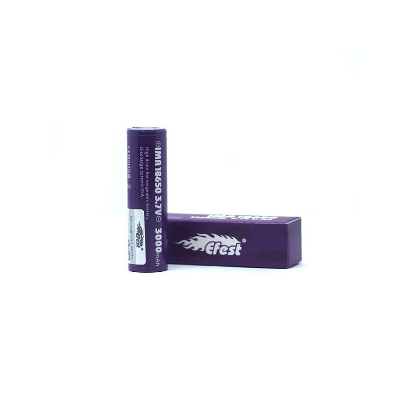 Batterie Efest purple 18650 3100 mah