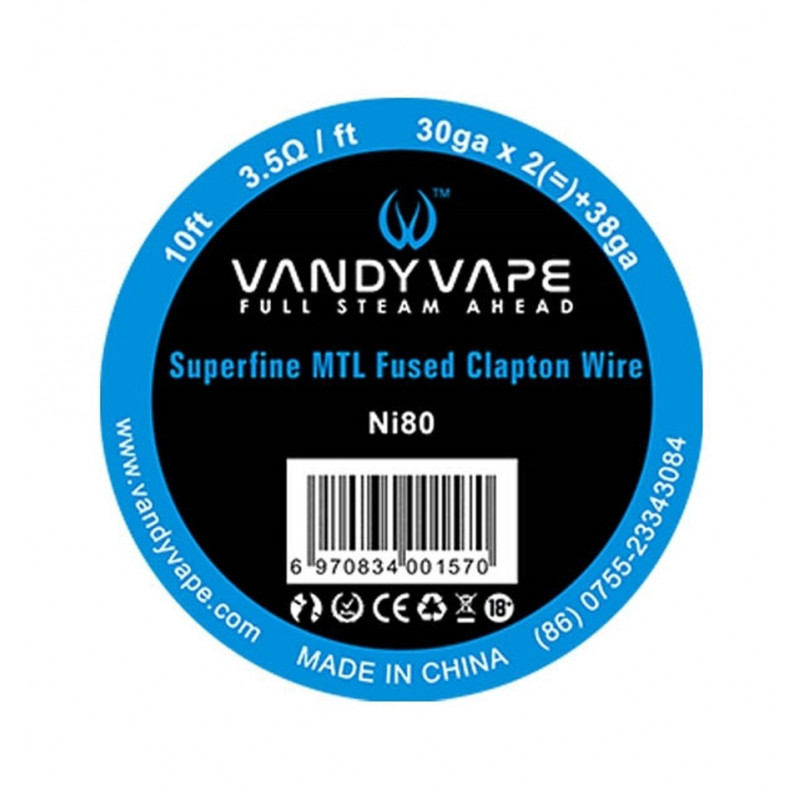Superfine MTL Fused Clapton Wire Ni80 Vandy Vape